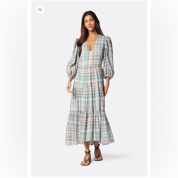 JOIE TOBEY MAXI COTTON DRESS - Picture 1 of 8